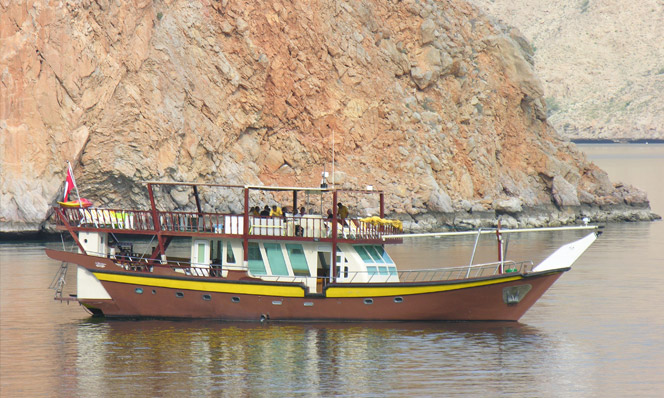Red and Brown Dhow
